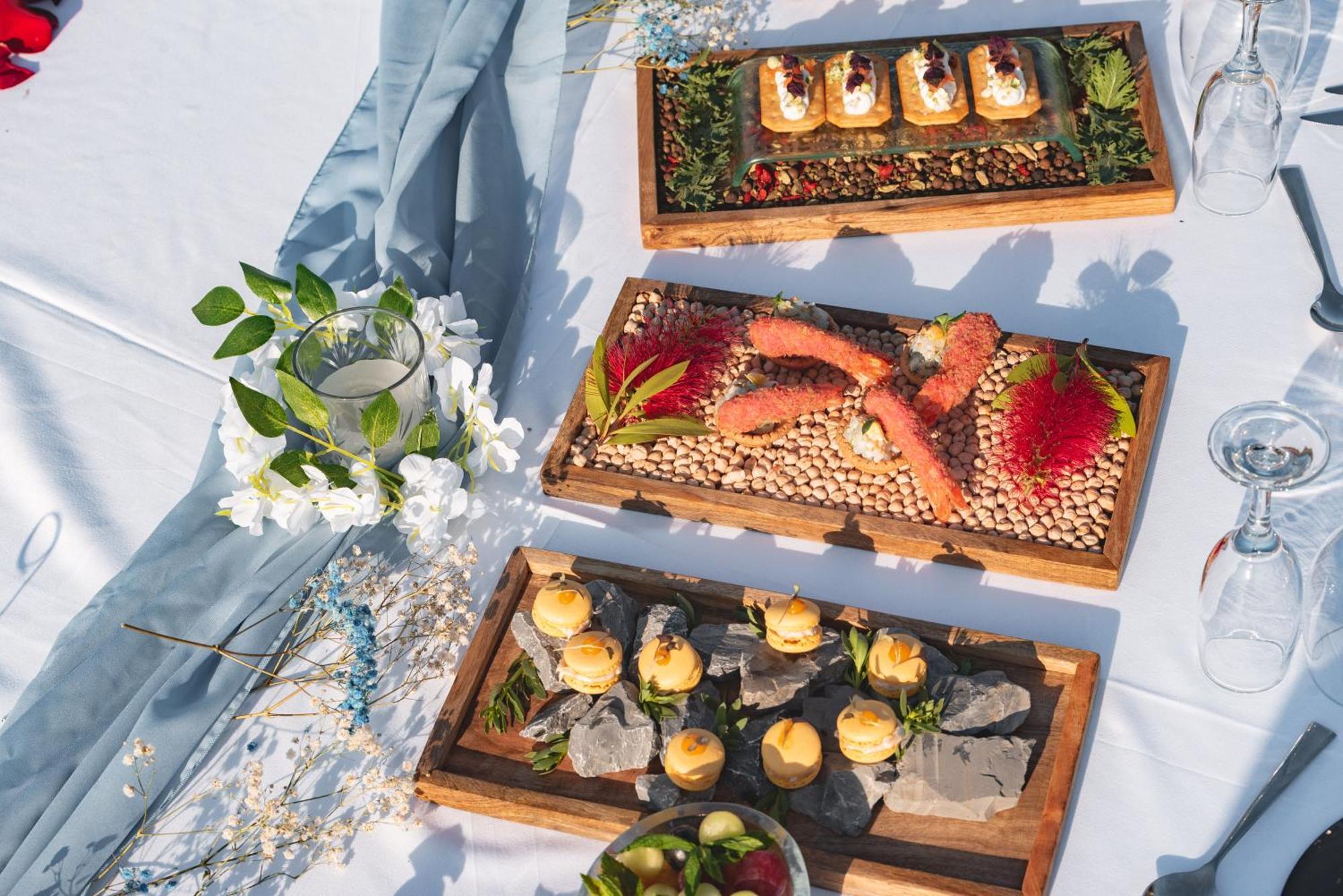 Miraggio Thermal Spa Resort Paliouri Luaran gambar A selection of hors d'oeuvres